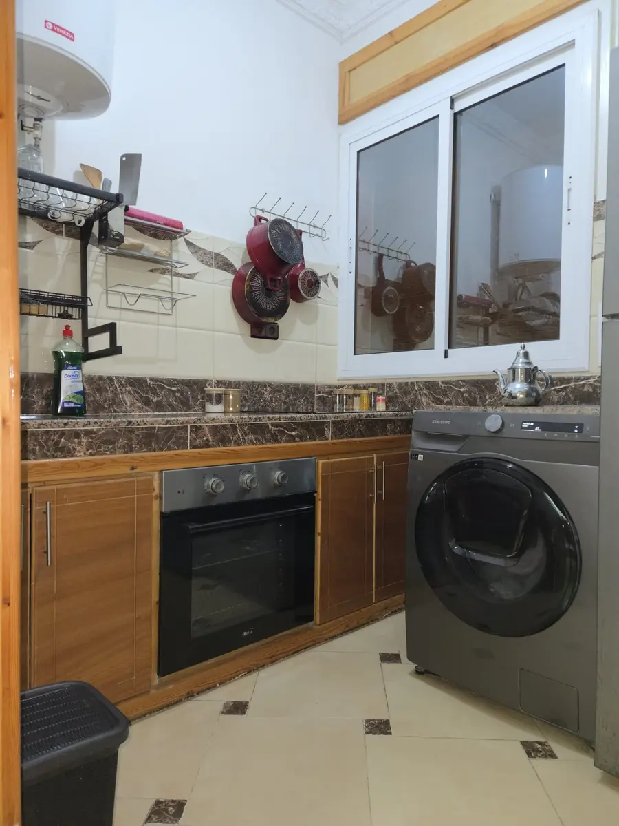 Kitchen oven, sink, refrigerator, and laundry machine